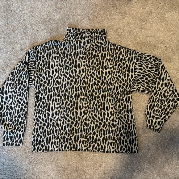 Loft, size large, animal print sweater - Picture 1 of 2